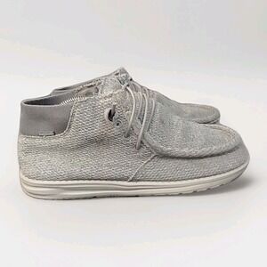 Hey Dude Wayne Grey Knit Mid Top Chukka Boots Mens Size 9 112143000